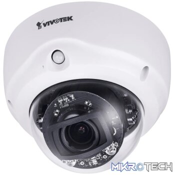 VIVOTEK Indoor Dome; 2MP; 2.8-12mm Remote Focus; 50M IR; WDR PRO; IO.