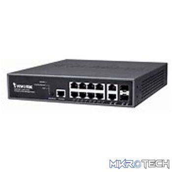VIVOTEK Layer2+ Managed 8xGE PoE + 2xGE Combo + 1xRJ45 Console