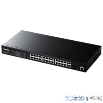 VIVOTEK Managed Websmart 24x Gigabit PoE  2x SFP; 370W