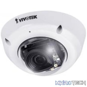 VIVOTEK Outdoor IK10 Dome; H.265 5MP; 2.8-12mm Remote Focus; 30M IR; WDR PRO; Mic