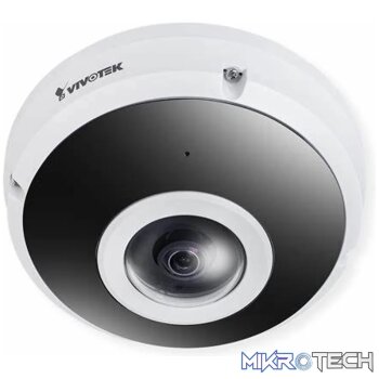 VIVOTEK Outdoor IK10 Fisheye; 12MP H.265; 20M IR; WDR PRO; Mic; Smart VCA; Mic; IO
