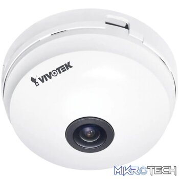 VIVOTEK Outdoor IK10 Fisheye; 6MP H.265; 20M IR; WDR PRO; IO; Mic; Smart VCA; Deep Search