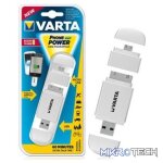 Varta Mini Powerpack Charger-Smart 2-In-1 Solution-Compatible with all Micro USB and Apple® 30-pin devices-400mAh Lithium-ion rechargeable battery-White, - Image 2