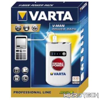 Varta V-Man Portable Power Pack Set -USB-in & USB-Out Function