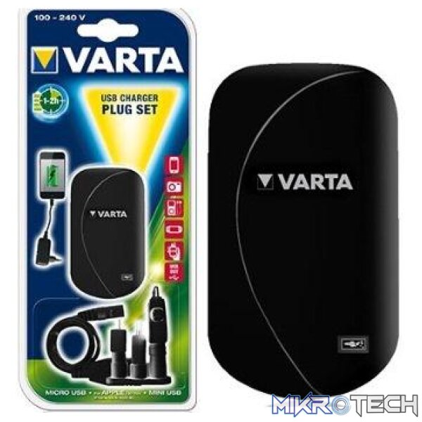 Varta V-Man USB Charger Plug Set-Compatible with all Micro USB Varta V-Man USB Charger Plug Set-Compatible with all Micro USB