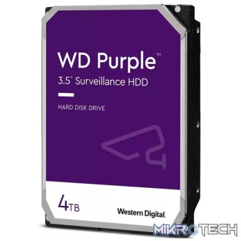 Western Digital Purple - 4.0TB 3.5" SATA3 6.0Gbps Surveillance HDD