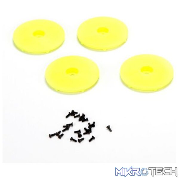 Wheel Disk FL Yellow w/Screws (4): 22 Wheel Disk FL Yellow w/Screws (4): 22
