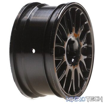 * Wheel FF/RR 54 x 26mm Mesh TC Black (2