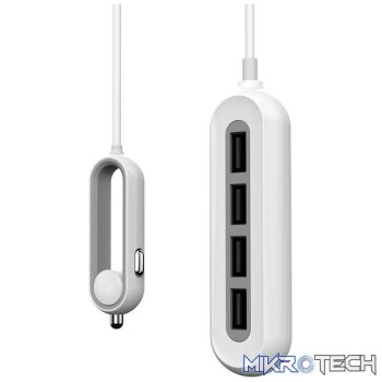 Whizzy 4 Port USB Family Car Charge