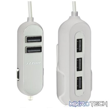 Whizzy 5 Port USB Family Car Charger