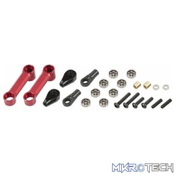 X7 CNC Washout Arm Assembly Red anodized