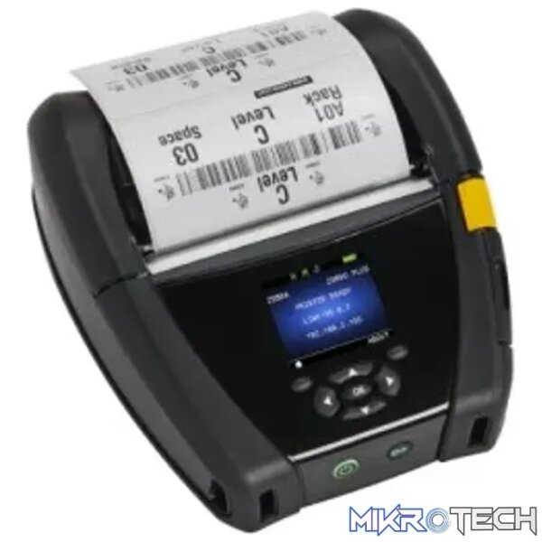 Zebra DT Printer ZQ630 Plus; English fonts;BT 4.x; Linered platen; 0.75'' core; Group E; Shoulder strap; Belt clip Zebra DT Printer ZQ630 Plus; English fonts;BT 4.x; Linered platen; 0.75'' core; Group E; Shoulder strap; Belt clip