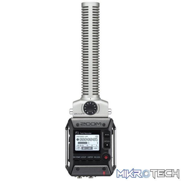 Zoom F1 Field Recorder with Shotgun Microphone-2-Channel Field Audio Recorder - Image 4