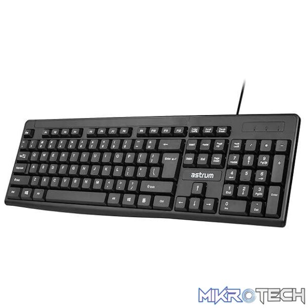a80508-bin-keyboards-52930787049839 Astrum KB080 USB Slim Keyboard A80508-BIN - Image 1