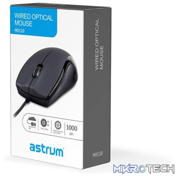 a82011-t-mice-31928198234276 Astrum MU110 3B Wired Large Optical USB Mouse Grey A82011-T - Image 1