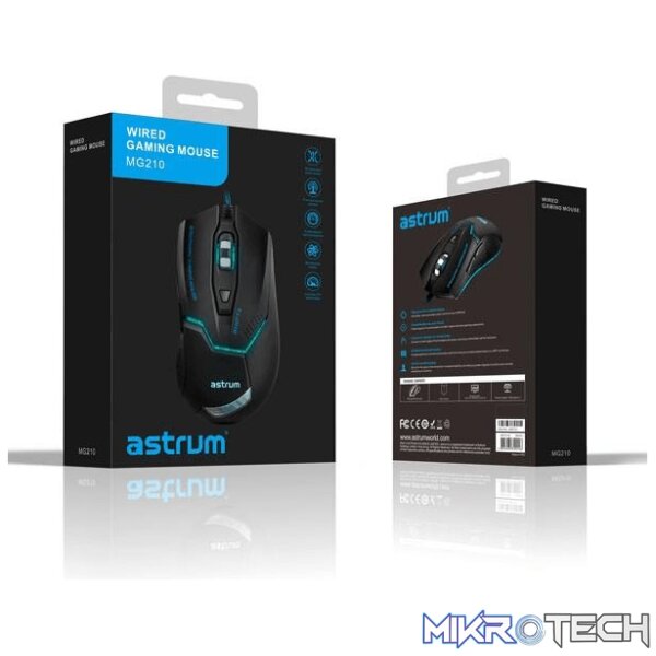 a82121-b-mice-31913282076836 Astrum MG210 6B Wired Gaming USB Mouse A82121-B - Image 1