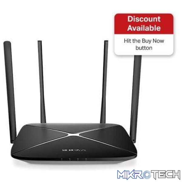 Mercusys AC12G AC1200 Wi-Fi 5 Wireless Router Dual Band Gigabit - Image 4