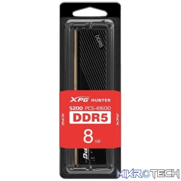 ax5u5200c3816g-shtbk-ram-43165014491300 Adata XPG Hunter 16GB DDR5 5200Mhz DIMM Memory Module - Image 1