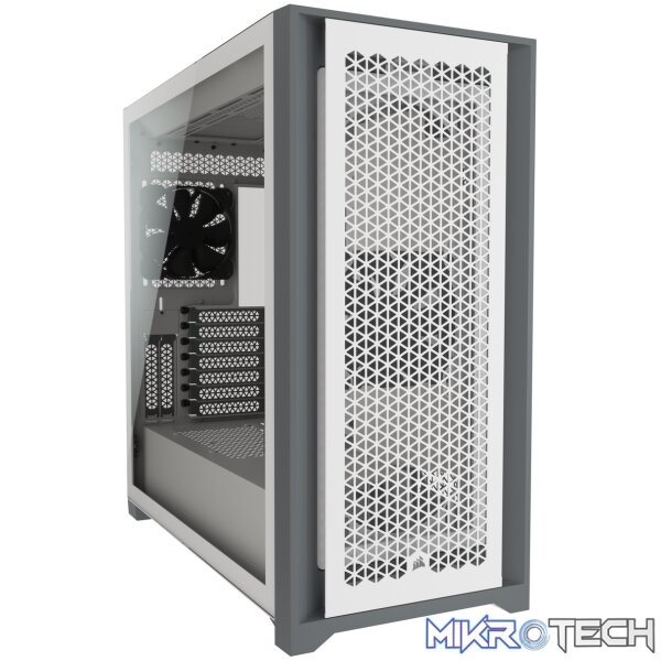 base-5000d-airflow-Gallery-5000D-AF-WHITE-001 Corsair Obsidian Series 5000D Airflow White E-ATX Chassis with Tempered glass - Image 1