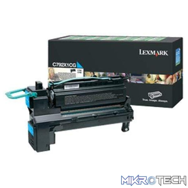 Lexmark C792X1CG Cyan Toner Cartridge 20 - Image 2