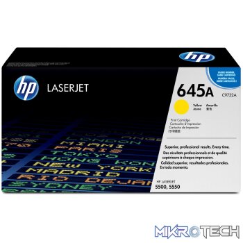 HP 645A Yellow Toner Cartridge 12