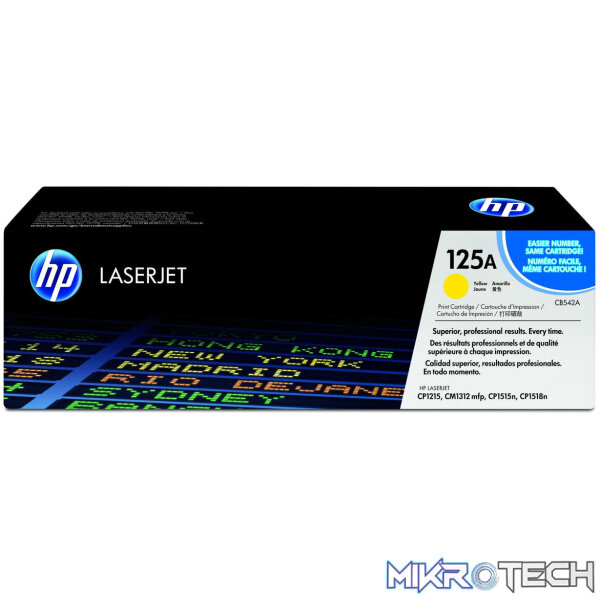 HP 125A Yellow Toner Cartridge 1,400 Pages Original CB542A Single-pack - Image 6