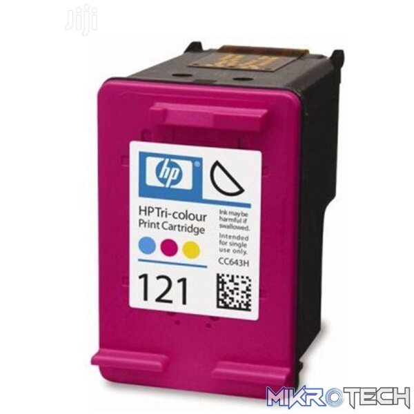 HP 121 Tri-Colour Printer Ink Cartridge Original CC643HE Single-pack - Image 3