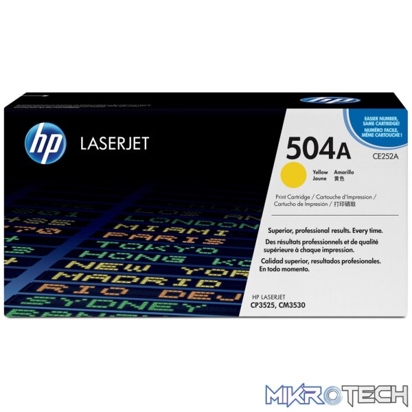 HP 504A Yellow Toner Cartridge 7 HP 504A Yellow Toner Cartridge 7