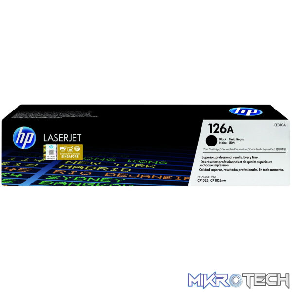 HP 126A Black Toner Cartridge 1,200 Pages Original CE310A Single-pack - Image 4