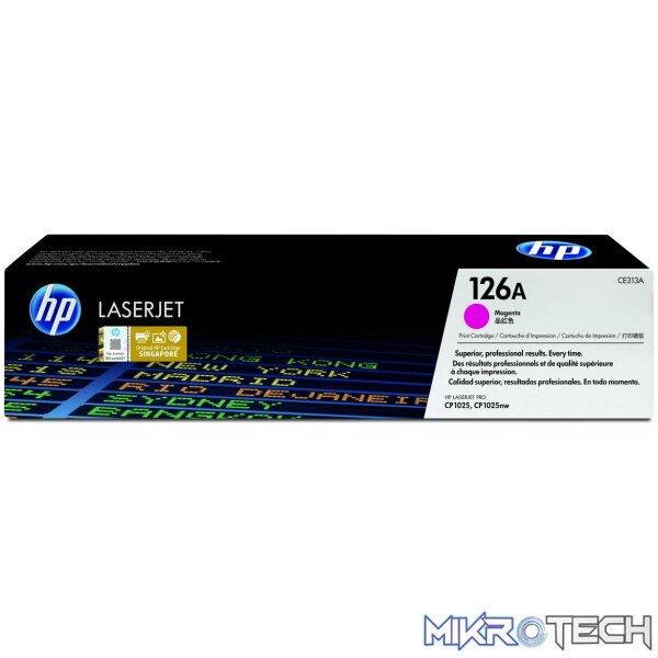 HP 126A Magenta Toner Cartridge 1 HP 126A Magenta Toner Cartridge 1