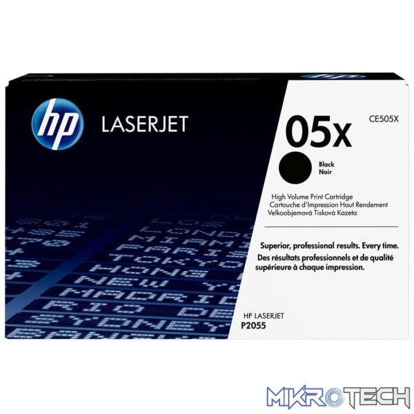 HP 05X Black High Yield Toner Cartridge 6,500 Pages Original CE505X Single-pack - Image 3