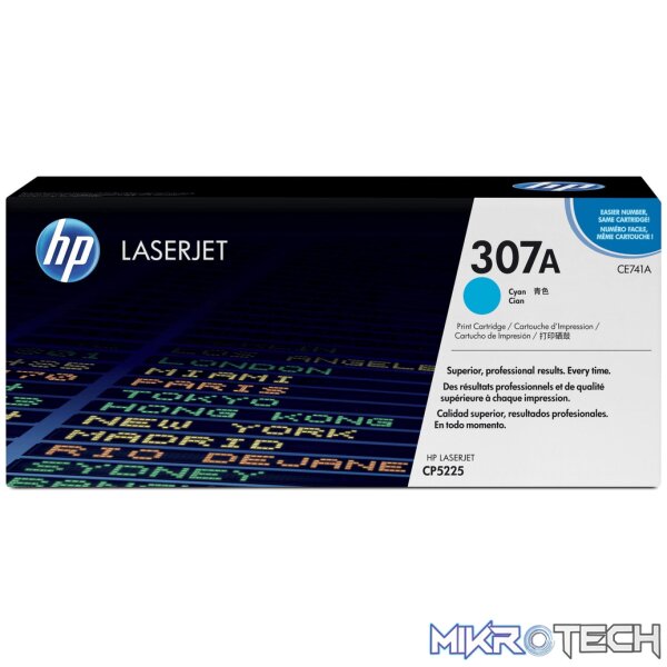 HP 307A Cyan Toner Cartridge 7 HP 307A Cyan Toner Cartridge 7