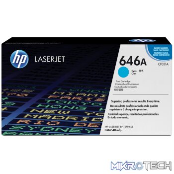 HP 646A Cyan Toner Cartridge 12