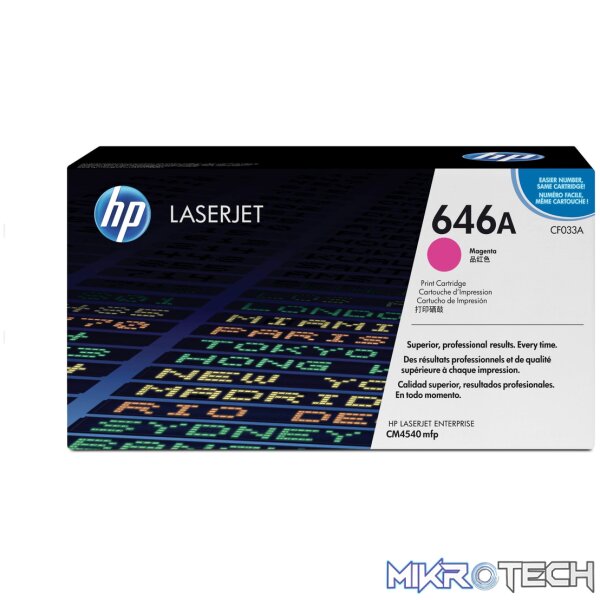 HP 646A Magenta Toner Cartridge 12 HP 646A Magenta Toner Cartridge 12