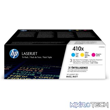HP 410X Cyan Magenta Yellow High Yield Toner Cartridges 5