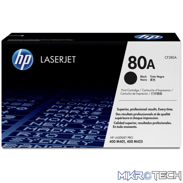 HP 80A Black Toner Cartridge 2 HP 80A Black Toner Cartridge 2