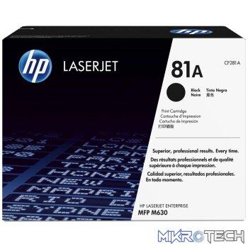 HP 81A Black Toner Cartridge 10