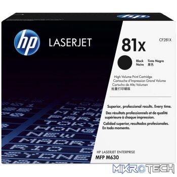 HP 81X Black High Yield Toner Cartridge 25