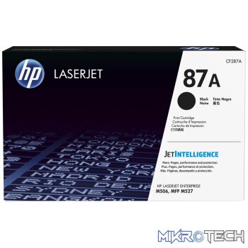 HP 87A Black Toner Cartridge 8550 Pages Original CF287A Single-pack