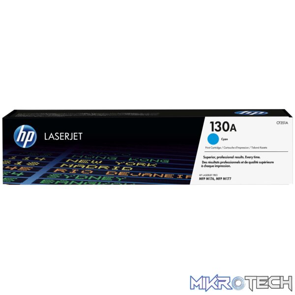 HP 130A Cyan Toner Cartridge 1 HP 130A Cyan Toner Cartridge 1