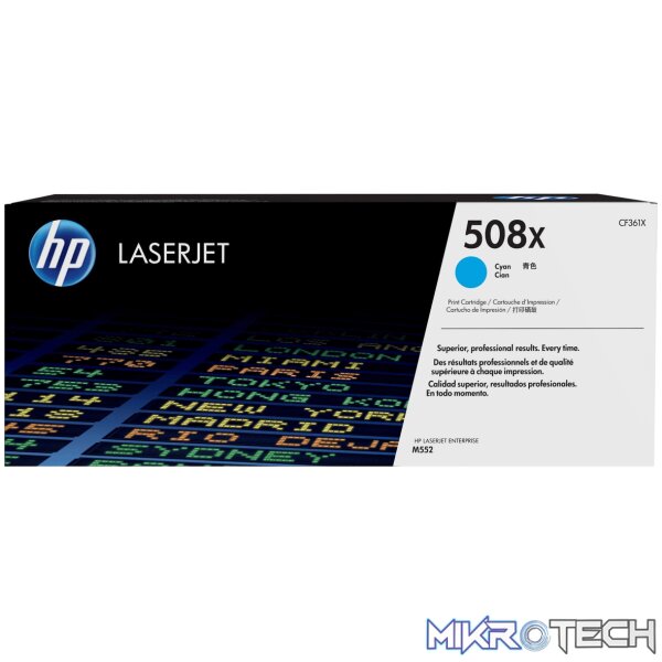 HP 508X Cyan High Yield Toner Cartridge 9 HP 508X Cyan High Yield Toner Cartridge 9