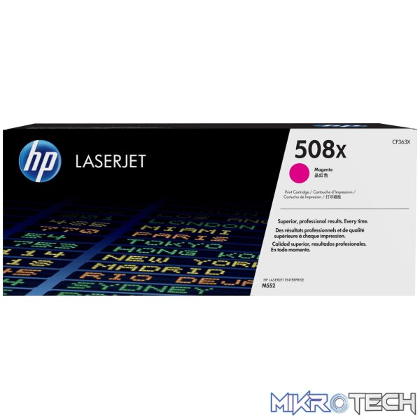 HP 508X Magenta High Yield Toner Cartridge 9 HP 508X Magenta High Yield Toner Cartridge 9