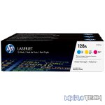 HP 128A CMY Cyan Magenta Yellow Toner Cartridges 1