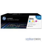 HP 304A Cyan Magenta Yellow Toner Cartridge 2