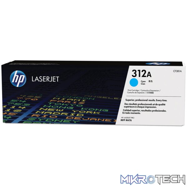 HP 312A Cyan Toner Cartridge 2 HP 312A Cyan Toner Cartridge 2