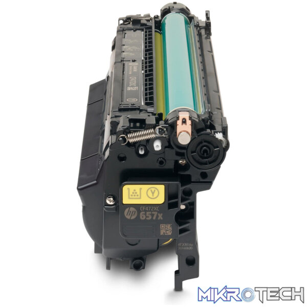 HP 657X Yellow High Yield Toner Cartridge 23,000 Pages Original CF472X Single-pack - Image 6