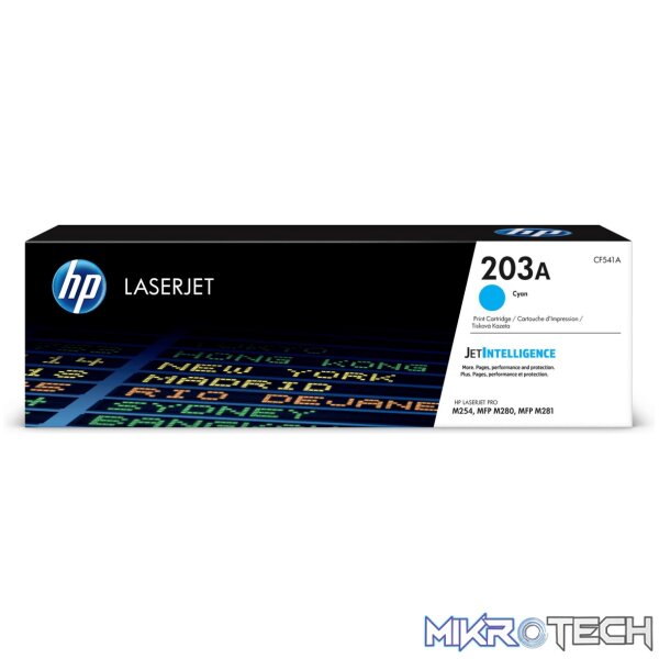 HP 203A Cyan Toner Cartridge 1 HP 203A Cyan Toner Cartridge 1