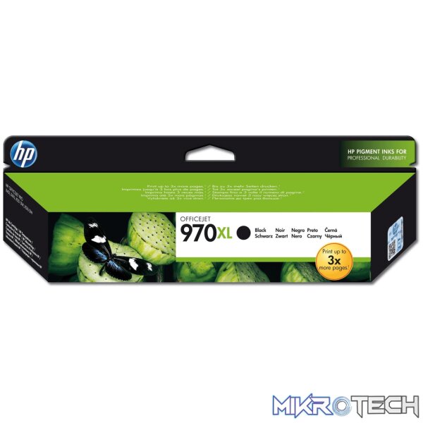 HP 970XL Black High Yield Printer Ink Cartridge Original CN625AE Single-pack HP 970XL Black High Yield Printer Ink Cartridge Original CN625AE Single-pack