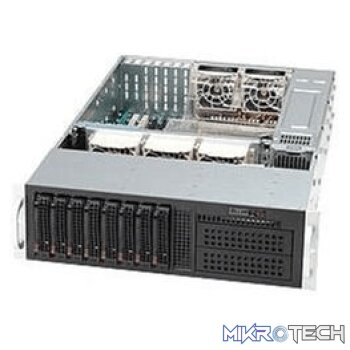 Supermicro SuperChassis 835TQC-R1K03B 3U Rack 8X 3.5 Hot-Swap HDD 1000W RPSU CSE-835TQC-R1K03B