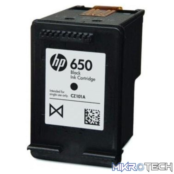 HP 650 Black Printer Ink Cartridge Original CZ101AK Single-pack - Image 3